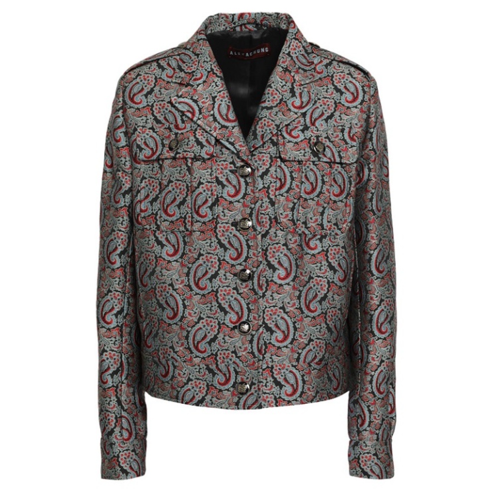 Alexa Chung Paisley Jacquard Jacket